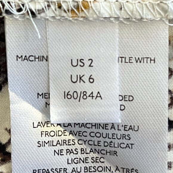 Maeve by Anthropologie Snake-Printed Maxi Button Front Back Cutout Dress Size 2 - Picture 10 of 13